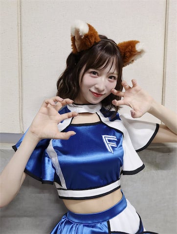 AKB48 小栗有以、エスコンで魅せたキツネ姿にファン歓喜「歴代ダントツ1位」「最高可愛い」