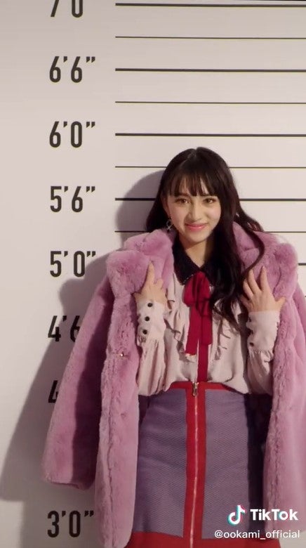 長谷川美月「オオカミ」シリーズ公式TikTokより（C）AbemaTV, Inc.