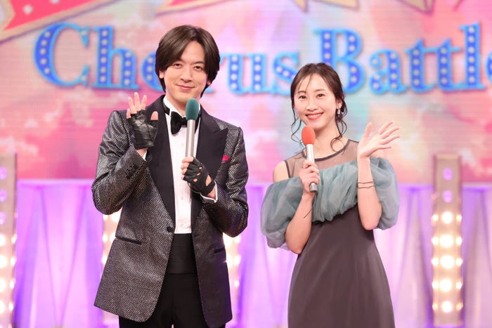 (左から)DAIGO、松井玲奈(C)フジテレビ