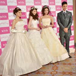 左から平野由実、宮田聡子、菅原沙樹、ユージ