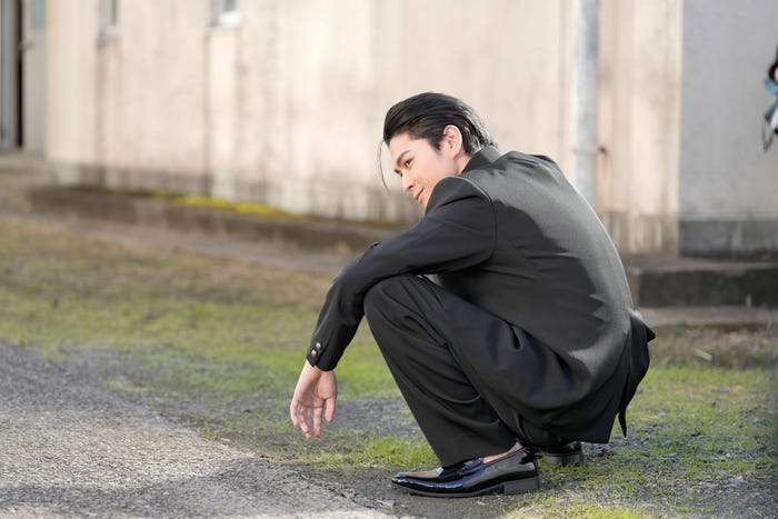 眞栄田郷敦/新TVCM「今しかできねーこと」篇メイキングより(提供写真)