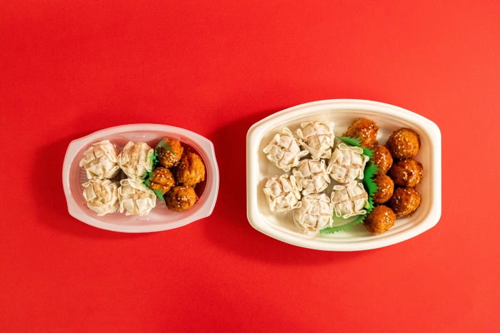 こだわり肉シュウマイ&肉団子(黒酢入りだれ)(税込468円)(提供画像)