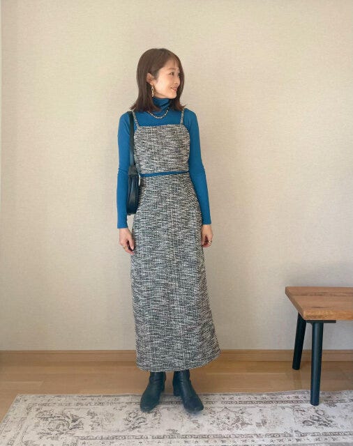 ユニクロのタートルネックコーデ