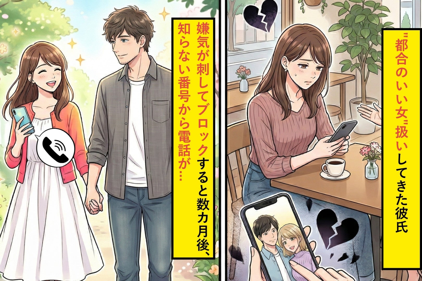 私を"都合のいい女"扱いしてきた彼氏。嫌気が差してブロックすると数カ月後、知らない番号から電話が...