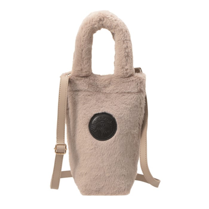 ボトルショルダーバッグファーベージュ(提供写真)