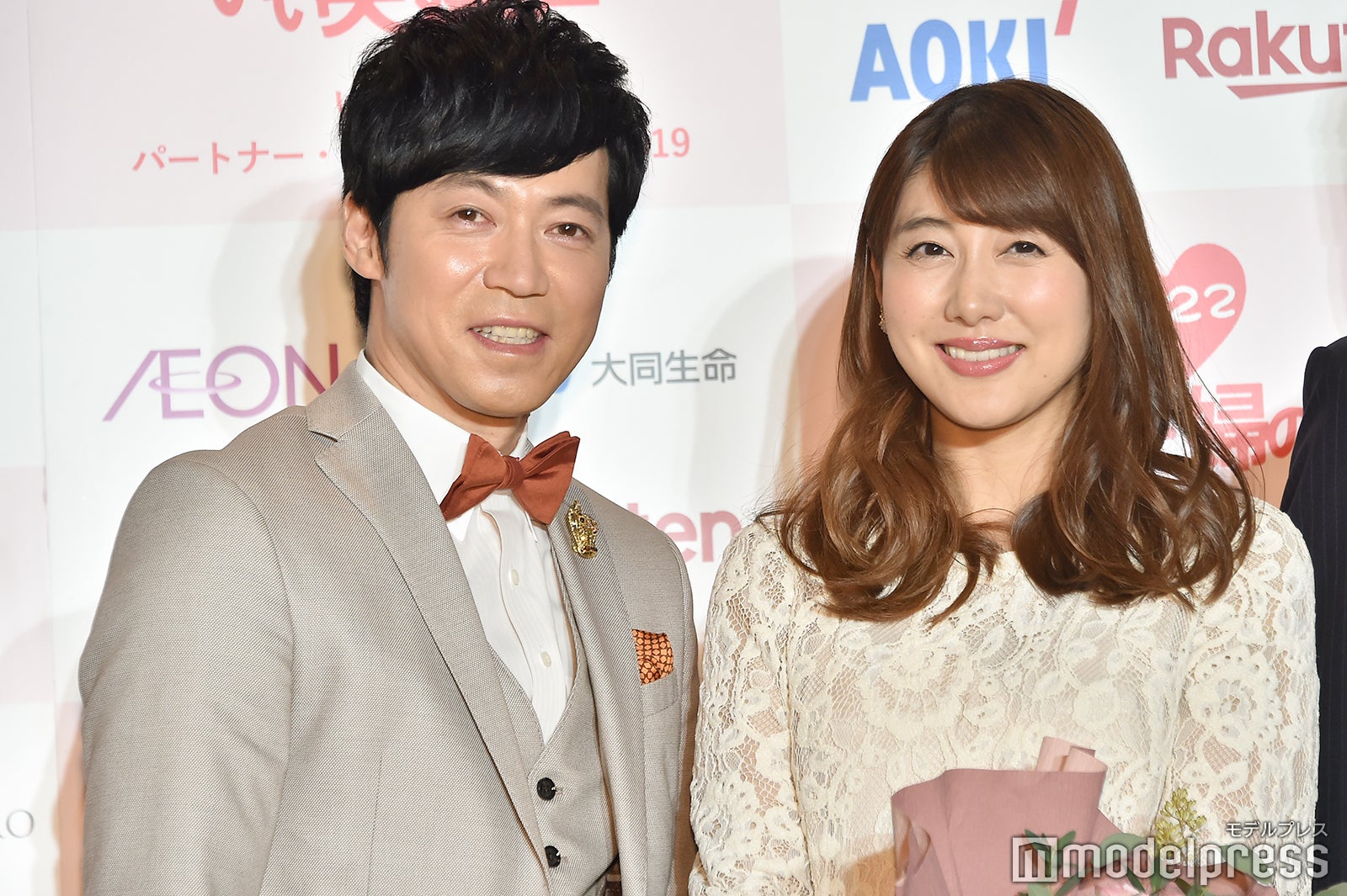 （左から）東貴博、安めぐみ（C）モデルプレス