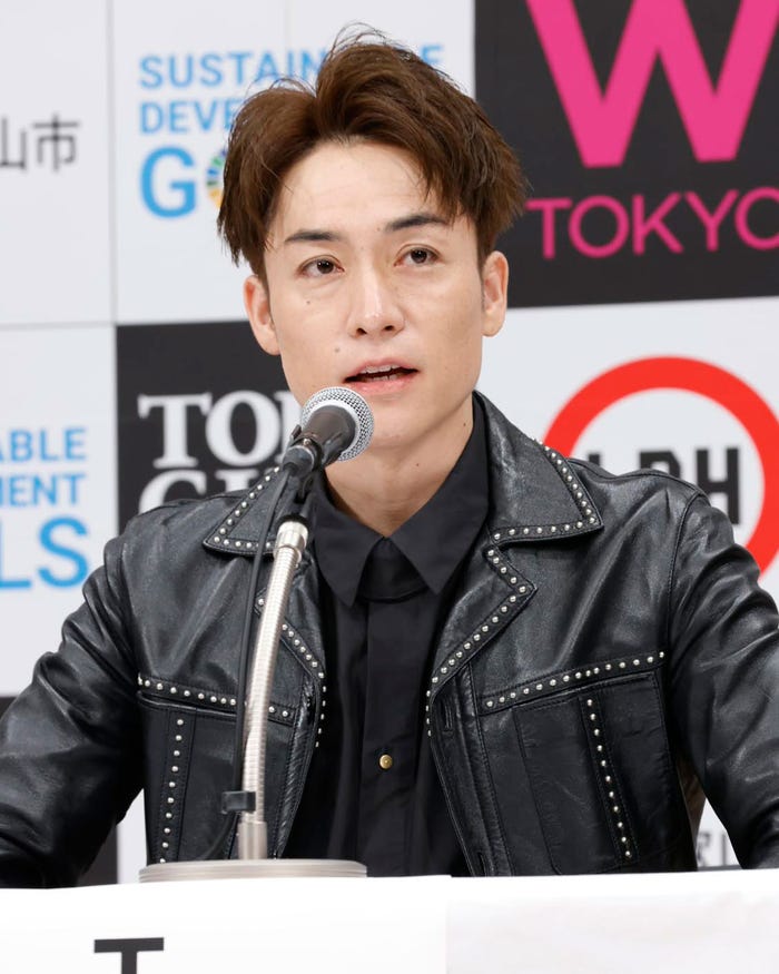 EXILE TETSUYA(C)W TOKYO×LDH JAPAN 記者発表会