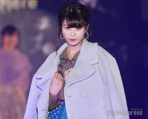 馬場ふみか、柄×柄“攻め”のガーリーコーデがおしゃれ上級者<GirlsAward 2018 A/W>