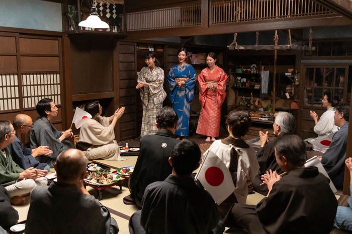 原菜乃華、河合優実、今田美桜ら「あんぱん」第29話(C)NHK