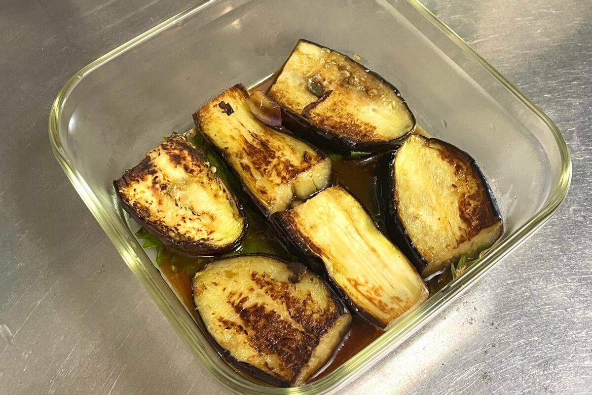 ロバート馬場　大葉ナスの煮浸し