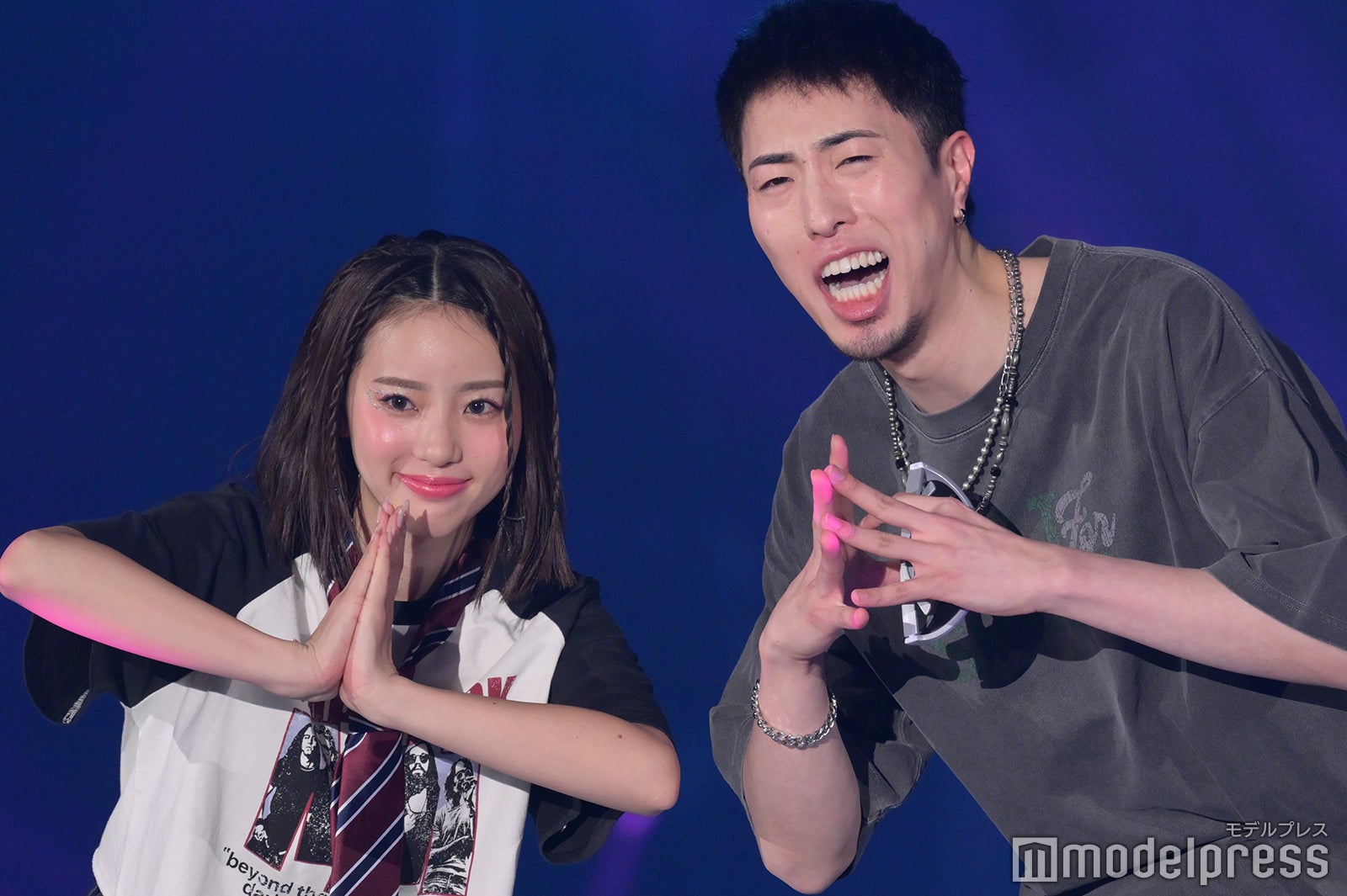 中町兄妹、揃って“さぁーせぇん”ポーズ 仲良しランウェイ【TGC 2024 S／S】