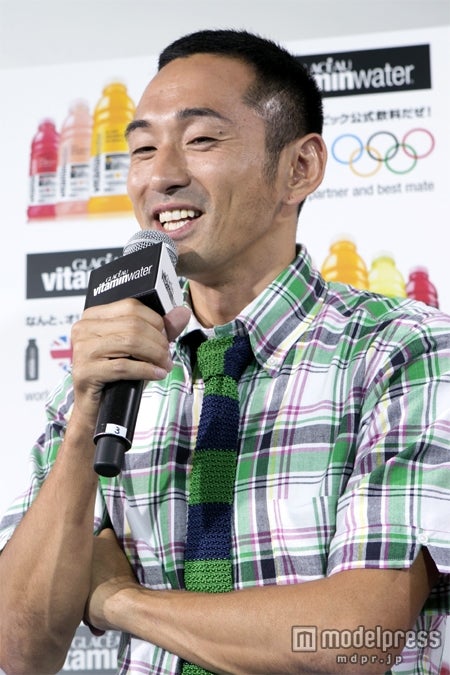 「ロンドンオリンピック応援グラソー ラウンジ」オープニングイベントに出席した為末大