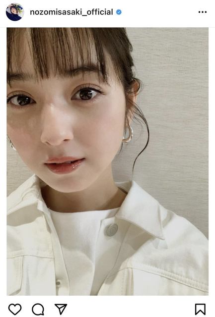見とれちゃう ずっと1番なりたい顔 佐々木希 ドアップの春メイク自撮りショットに絶賛の声 モデルプレス