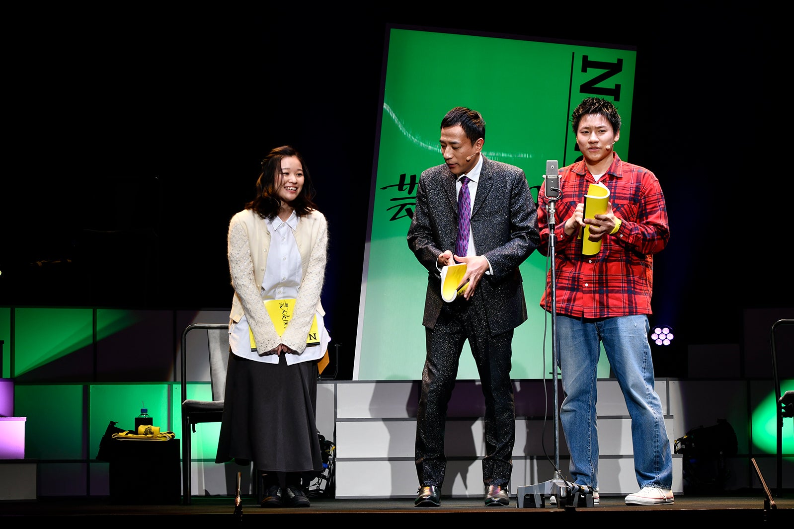 朗読劇「芸人交換日記」公開ゲネプロ（提供写真）