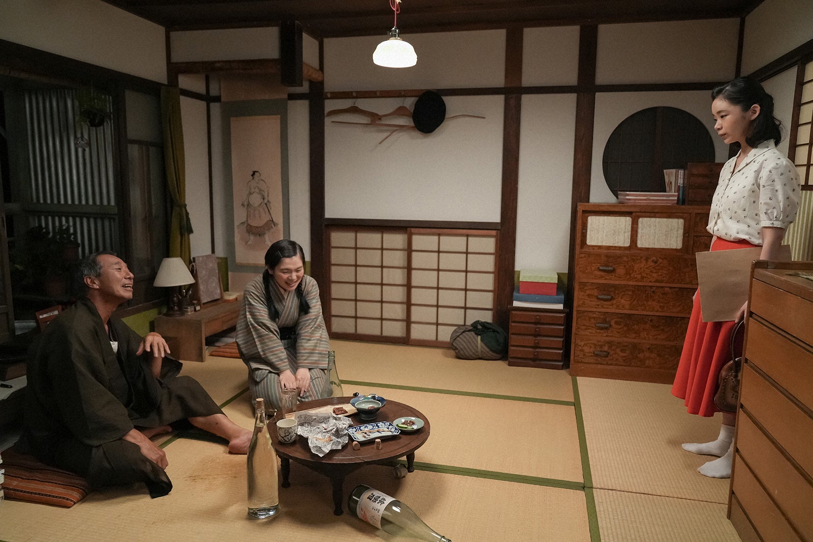 柳葉敏郎、富田望生、趣里「ブギウギ」第43話（C）NHK