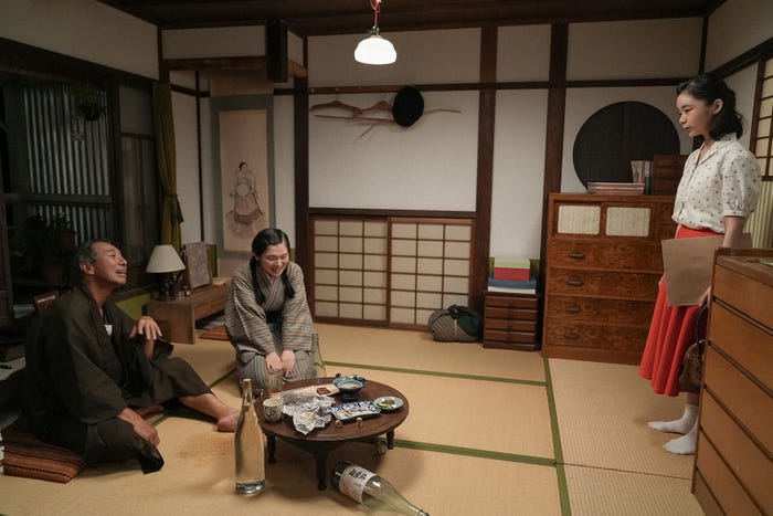 柳葉敏郎、富田望生、趣里「ブギウギ」第43話(C)NHK