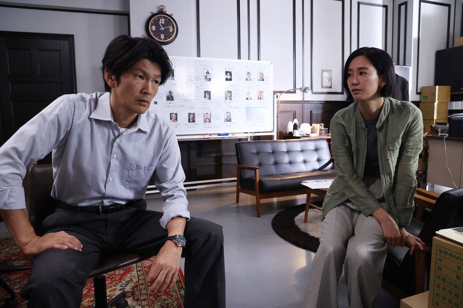 丸山智己、水川あさみ「笑うマトリョーシカ」第10話より（C）TBS