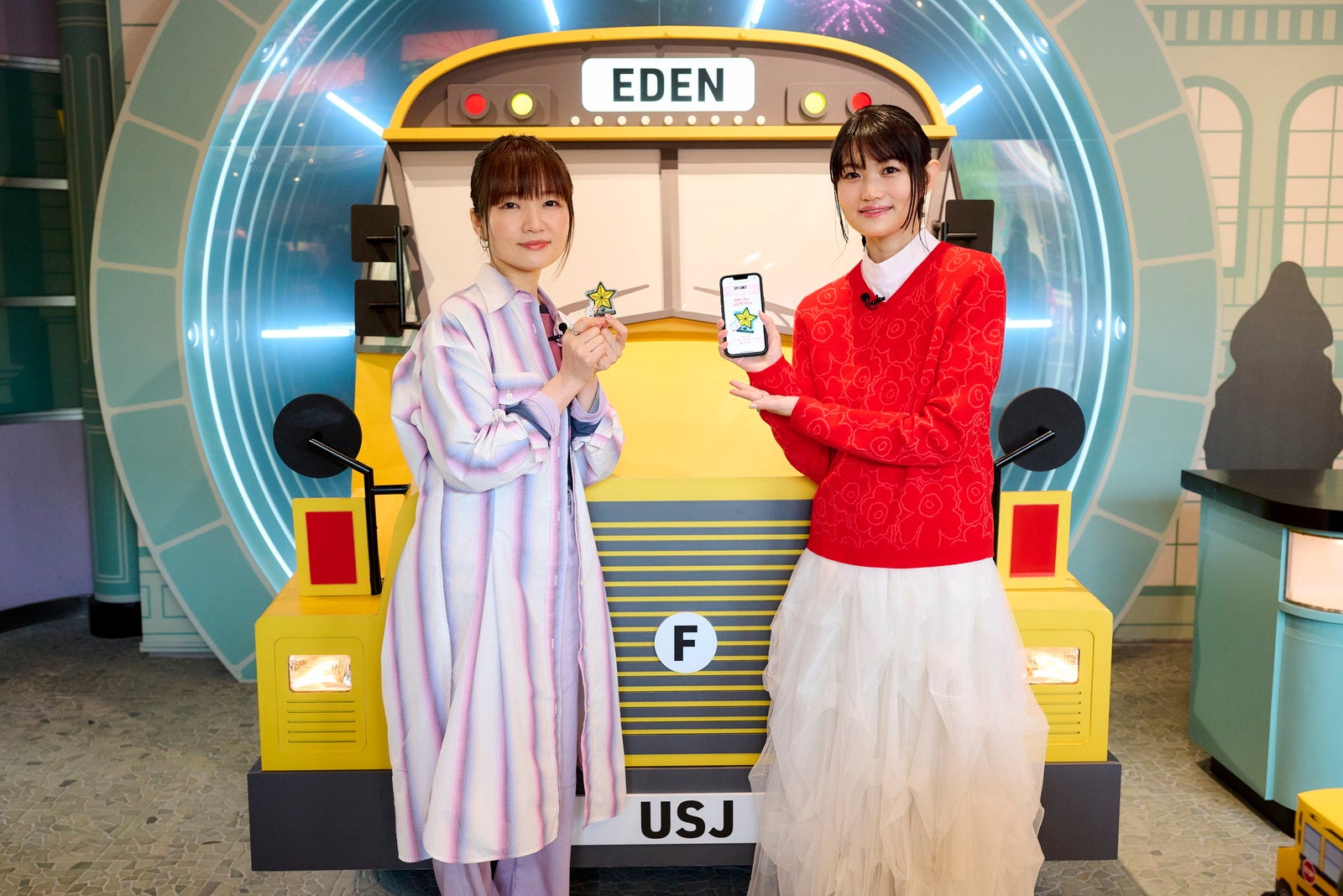 種﨑敦美、早見沙織／画像提供：ユニバーサル・スタジオ・ジャパン