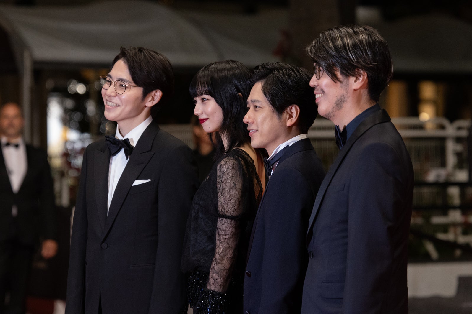 平瀬謙太朗、小松菜奈、二宮和也、川村元気監督「８番出口」レッドカーペットの様子（C）Kazuko Wakayama