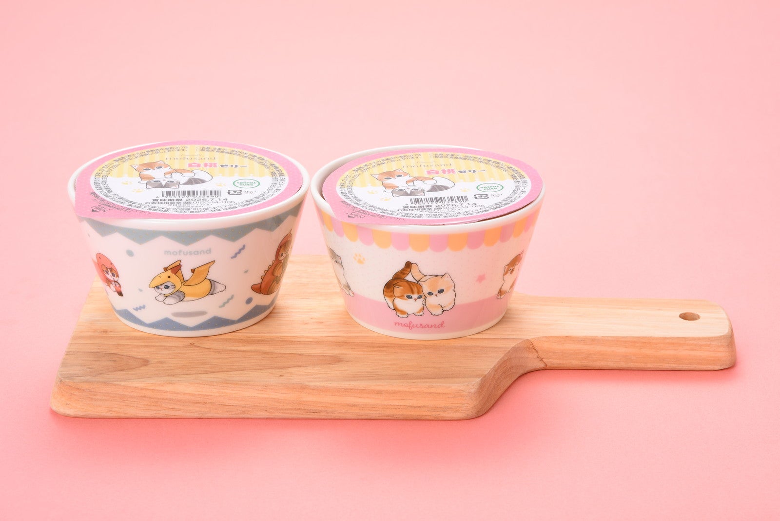 mofusand シリアルボウル&白桃ゼリー（税込960円）（C）mofusand