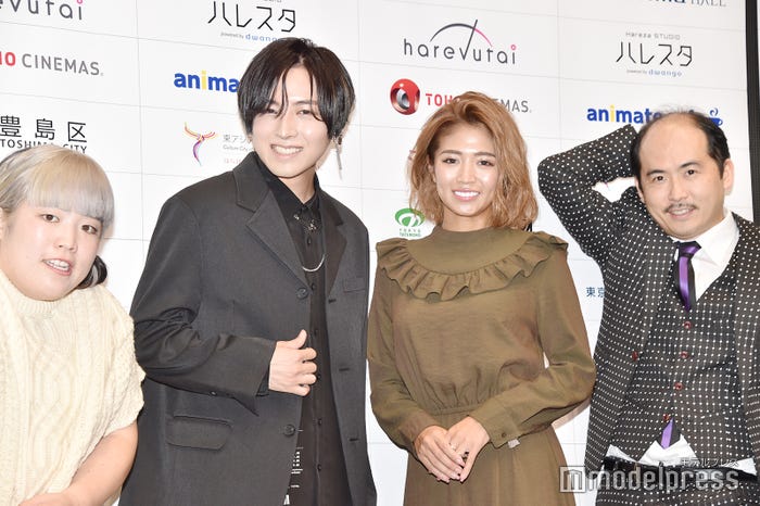 (左から)ゆりやんレトリィバァ、蒼井翔太、今井華、斎藤司(C)モデルプレス