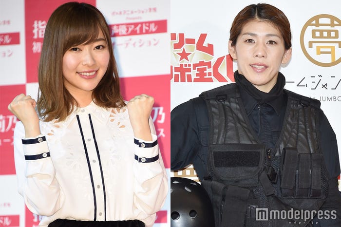 左から:指原莉乃、吉田沙保里 (C)モデルプレス