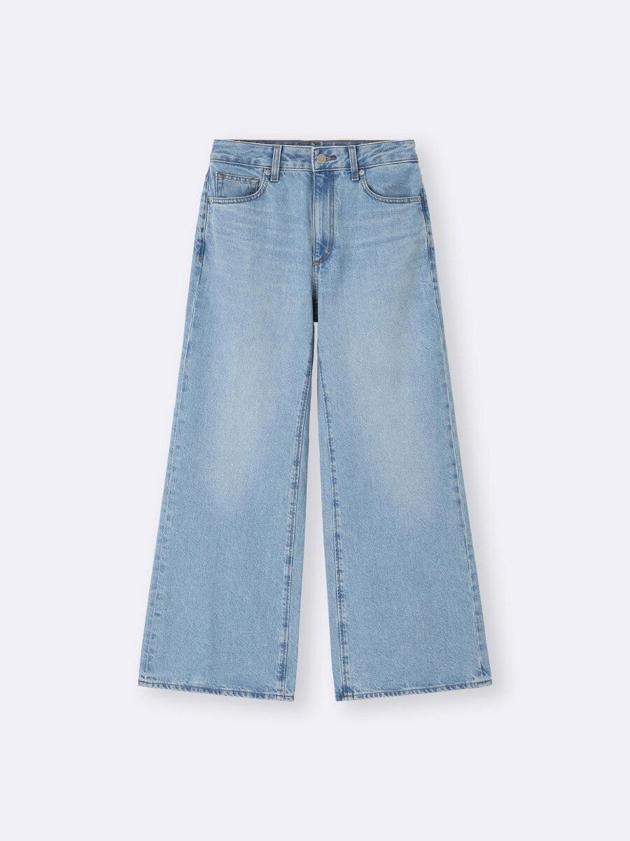 2026gu春大人女性おすすめバギーフレアジーンズ