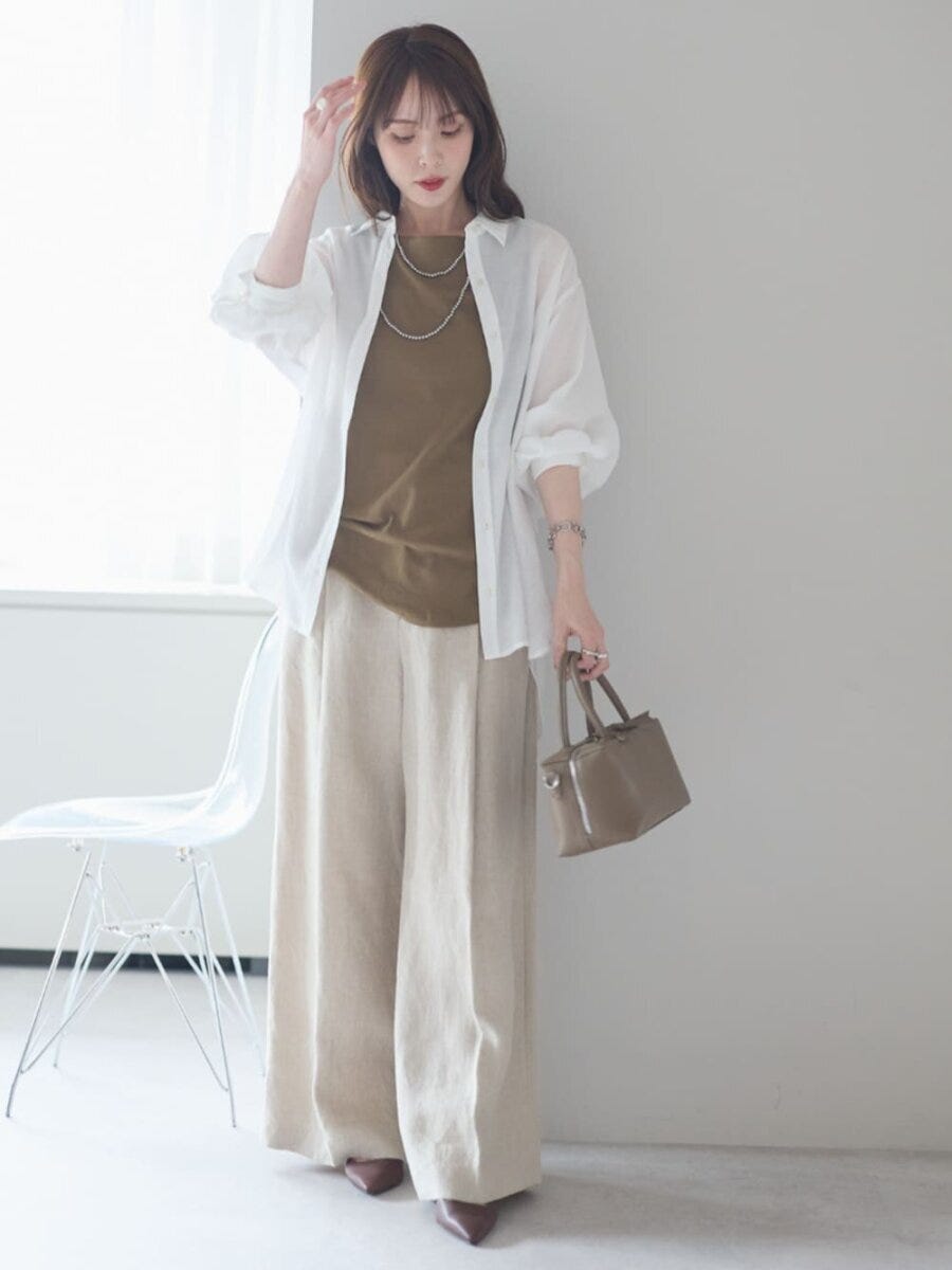 シアーシャツコーデ2