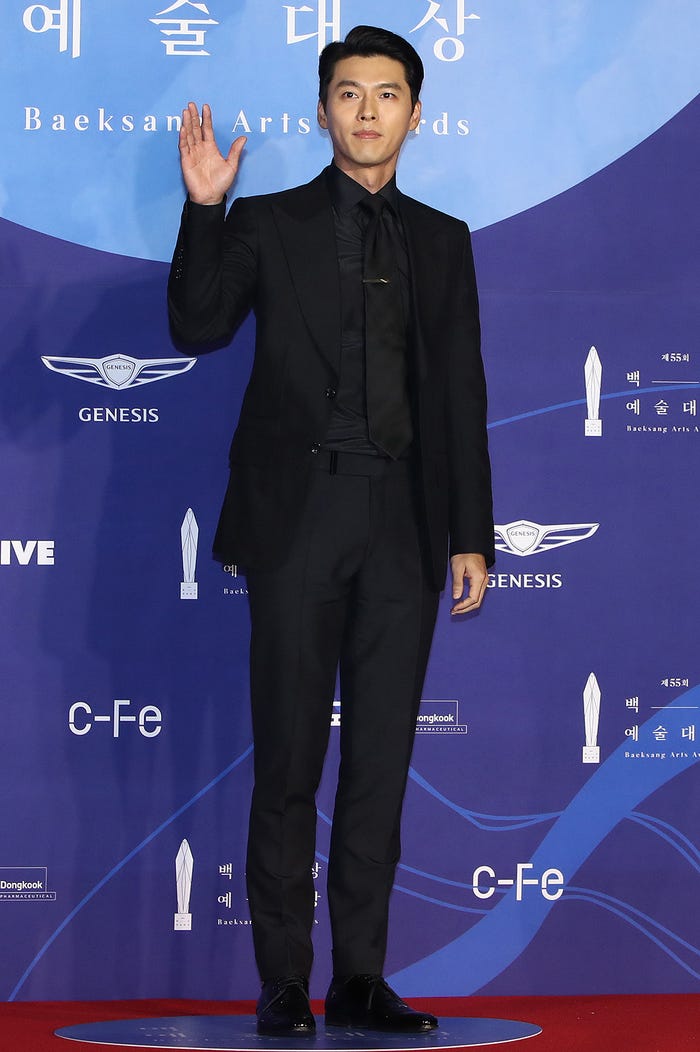 昨年の「百想芸術大賞」でのヒョンビン(Photo by Getty Images)