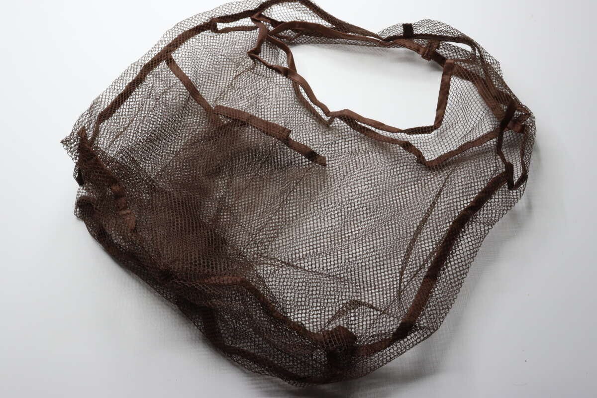 仕切り付メッシュバッグ　ダイソー　買い物袋