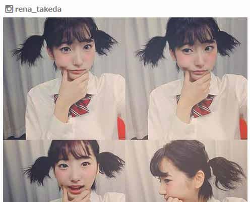 ショートカット美女・武田玲奈、制服×ミニツインテ姿に絶賛の嵐「天使」「癒される」