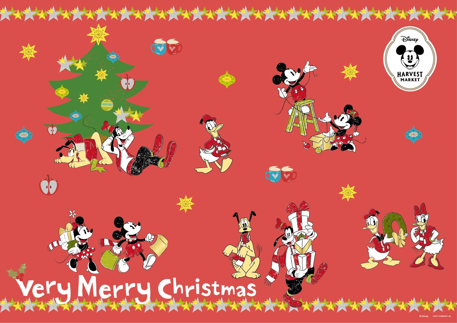 クリスマス限定ランチョンマット（C）Disney