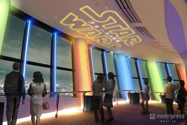 東京スカイツリー天望回廊装飾（イメージ） ／（C）2015 Lucasfilm Ltd. & TM. All Rights Reserved.（C）TOKYO-SKYTREE
