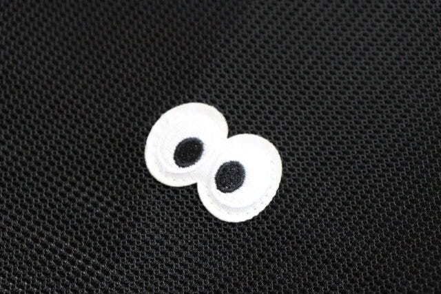 ダイソー　メッシュトートバッグ（ギョロ目）　デザイン