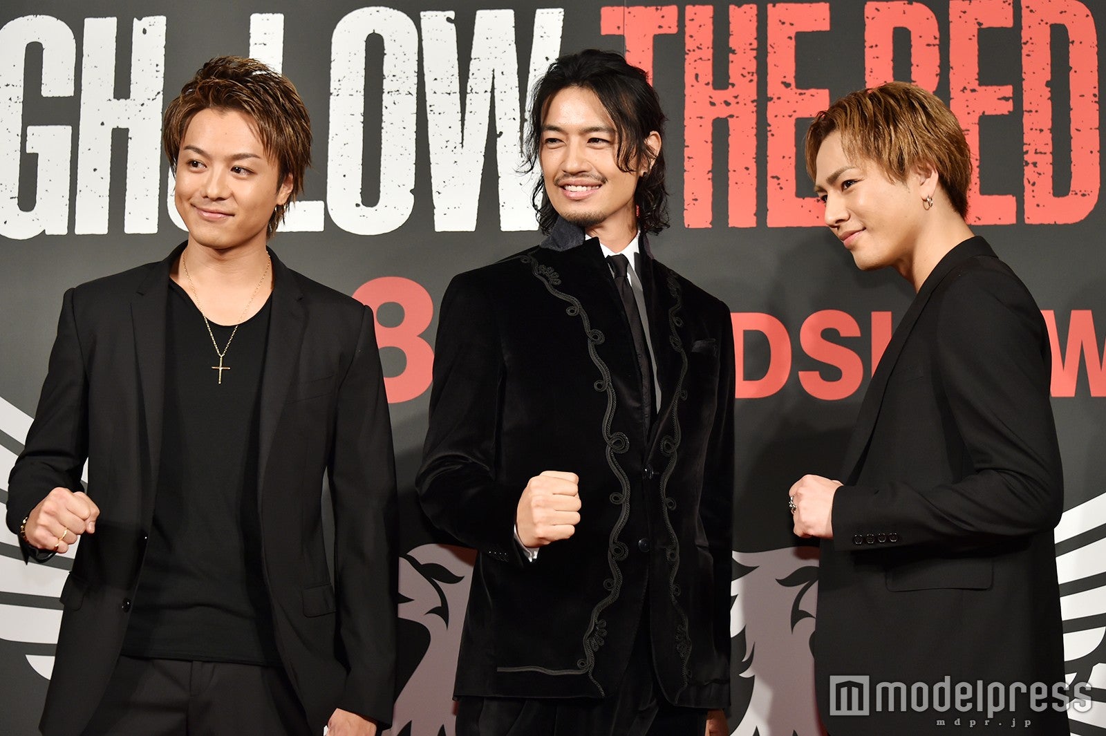 （左から）TAKAHIRO、斎藤工、登坂広臣（C）モデルプレス