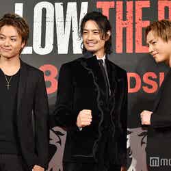 （左から）TAKAHIRO、斎藤工、登坂広臣（C）モデルプレス