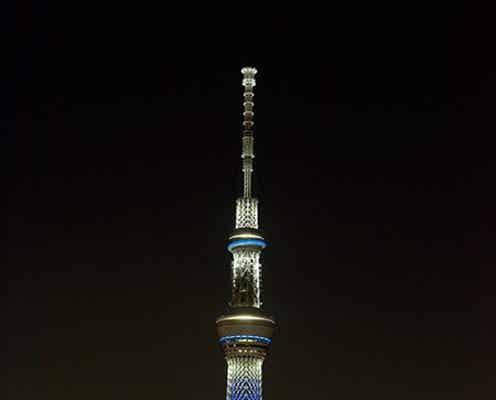 三代目JSBカラーに染まる東京スカイツリー、メンバー写真展も開催