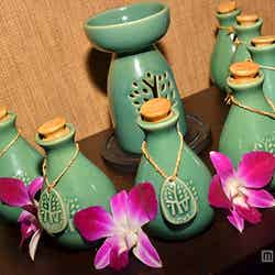 施術メニューごとに異なる香りのマッサージオイルを使用