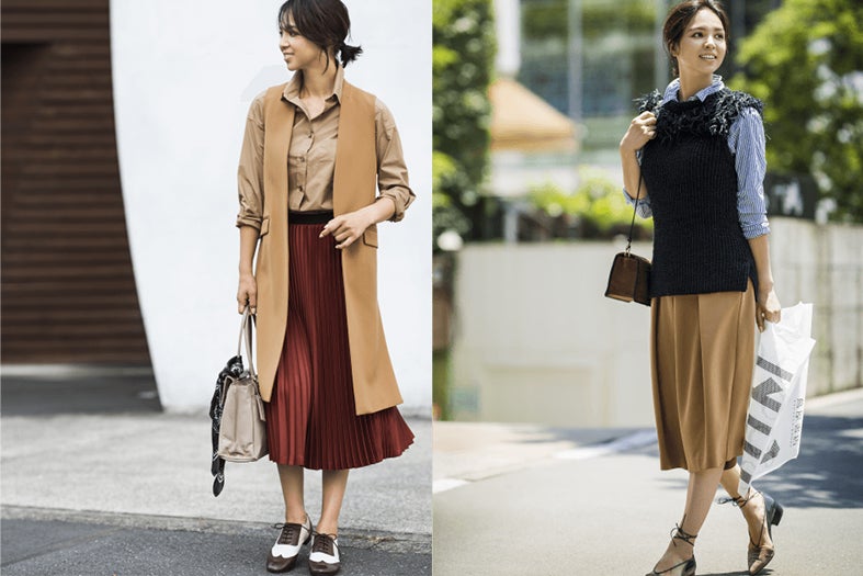 “秋カラー”纏う大人のこなれコーデ