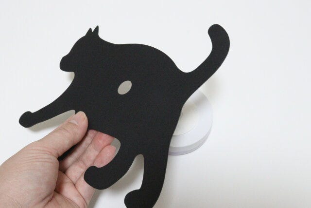 ダイソー　LEDシルエットライト　歩く猫　粘着テープ　セット