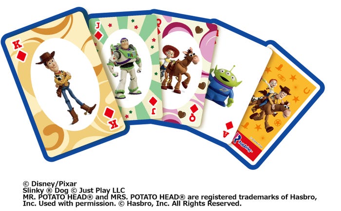 (C)Disney/PixarSlinky (R) Dog (C) Just Play LLCMR. POTATO HEAD(R) and MRS. POTATO HEAD(R) are registered trademarks of Hasbro,Inc. Used with permission. (C) Hasbro, Inc. All Rights Reserved.