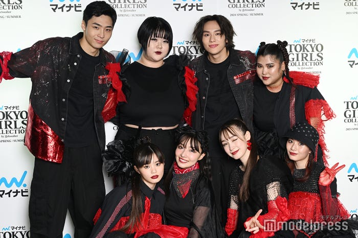 (後列左から)八村倫太郎、このちゃん、山下幸輝、JESSICA(前列左から)原田都愛、村瀬紗英、藤井サチ、RUI(C)モデルプレス