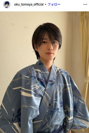 奥智哉Instagramより
