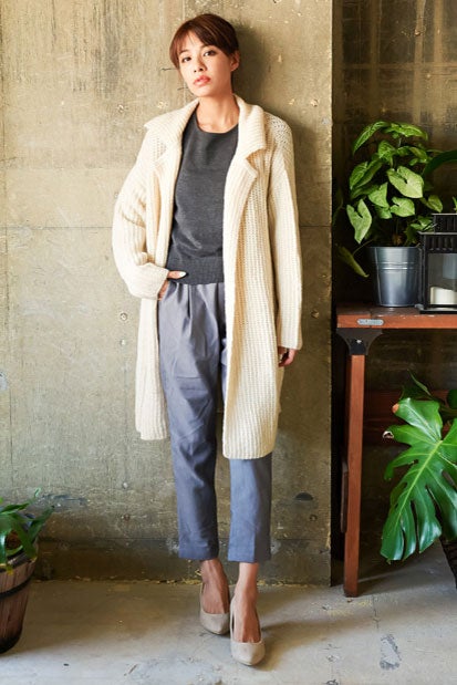 バルキーニットコーディガン「Re:EDIT by GALSTAR」3,998円（税込）／画像提供：Re:EDIT by GALSTAR
