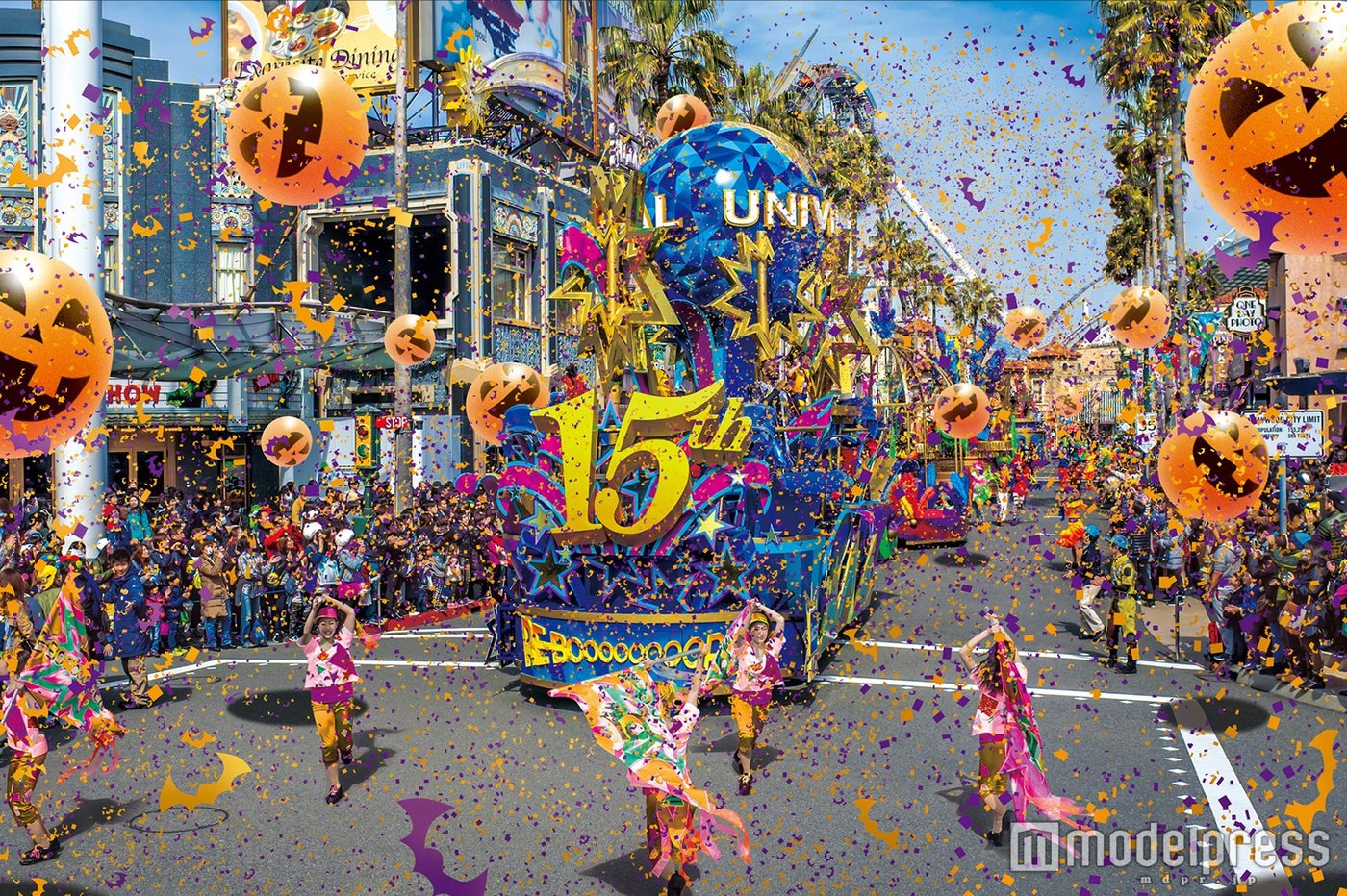 15周年パレード「ユニバーサル・RE-BOOOOOOOORN・パレード」ハロウィーン・バージョン／画像提供：ユー・エス・ジェイ