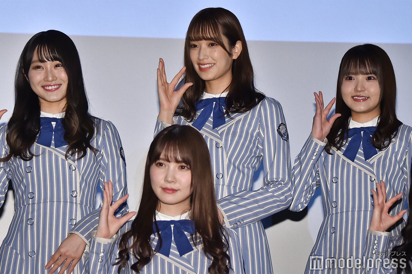 （上段左から）潮紗理菜、佐々木久美、高瀬愛奈（下段）加藤史帆（C）モデルプレス