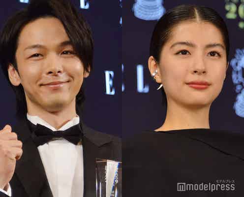 中村倫也、佐久間由衣の圧巻スタイルに驚愕「僕、竹馬乗ってもそんなにスタイリッシュにならないです」<エル シネマアワード2019>