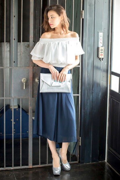 ジョーゼットフレアガウチョ「Re:EDIT by GALSTAR」2,998円（税込）／画像提供：Re:EDIT by GALSTAR