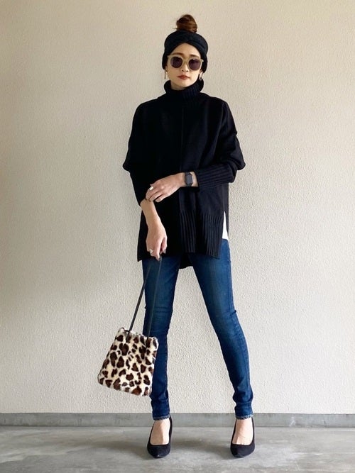 冬のタートルネックの重ね着コーデ ワンピースやシャツのおしゃれな合わせ方 モデルプレス