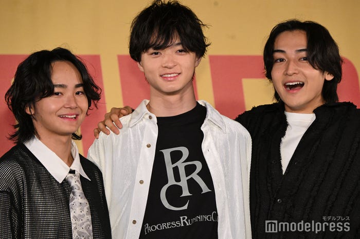 (左から)TAIKI(タイキ)、RUI(ルイ)、KANON(カノン)(C)モデルプレス